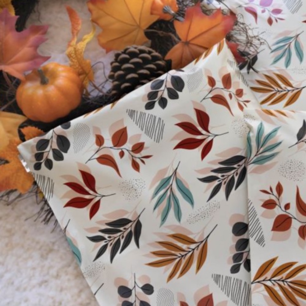 20 19X24 Poly Mailers Fall Leaves / Autumn Leaf  Envelopes PRICE IS FIRM - Picture 6 of 6